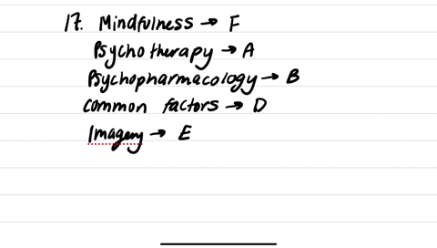 question-17-match-the-following-items-with-the-best-description-mindfulness-psychotherapy-psychopharmacology-common-factors-imagery-red-s-amodify-ways-of-thinking-and-acting-that-are-limitin-25522