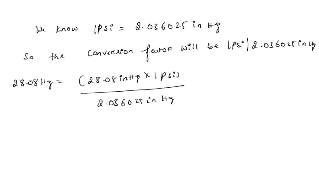 SOLVED Your local weather report announces that the barometric