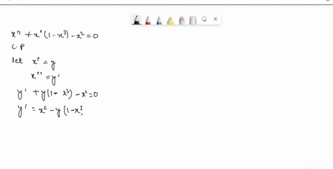 write-the-given-nonlinear-second-order-differential-equation-as-plane-autonomous-system-find-all-critical-points-of-the-resulting-system-x-x-x-x0-23009