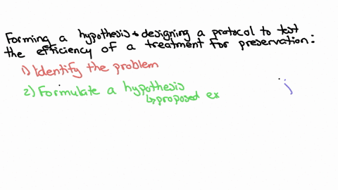 how-to-form-a-hypothesis-and-design-a-protocol-to-test-the-efficacy-of-treatment-for-preservation