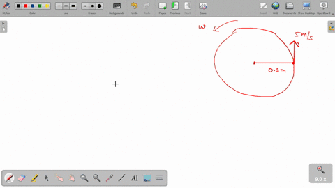 a-point-on-the-rim-of-a-030-m-radius-rotating-wheel-has-a-tangential-speed-of-50-ms-what-is-the-tangential-speed-of-a-point-020-m-from-the-center-of-the-same-wheel-34701