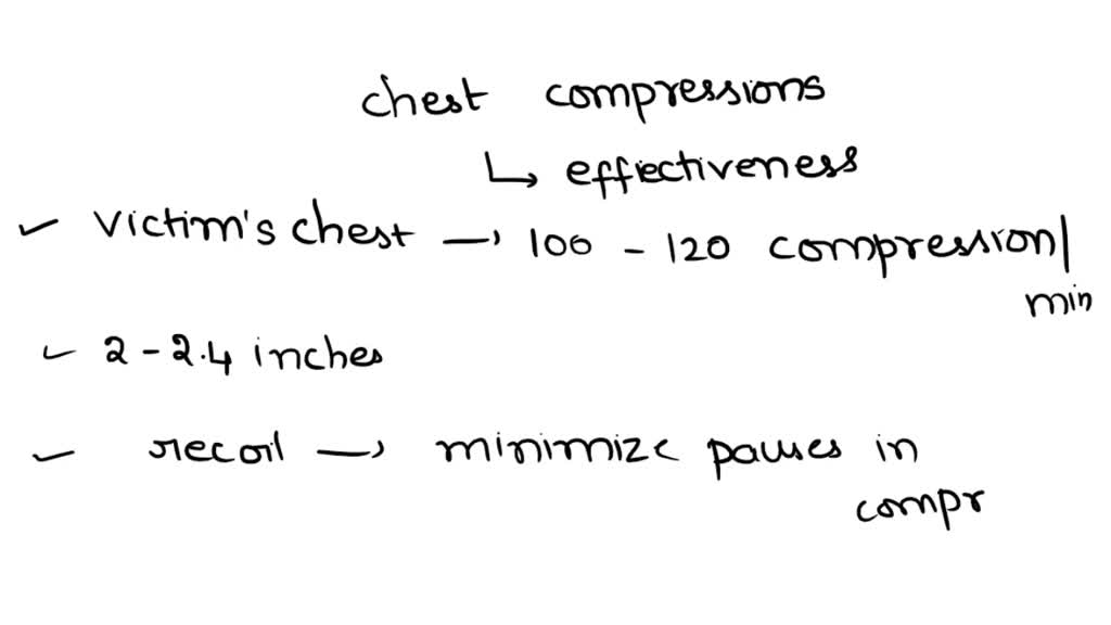 SOLVED: While performing high-quality CPR, when do pauses in