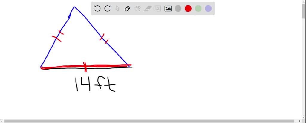 SOLVED: Mr.Anderson is building a triangular- shaped roof for his shed ...