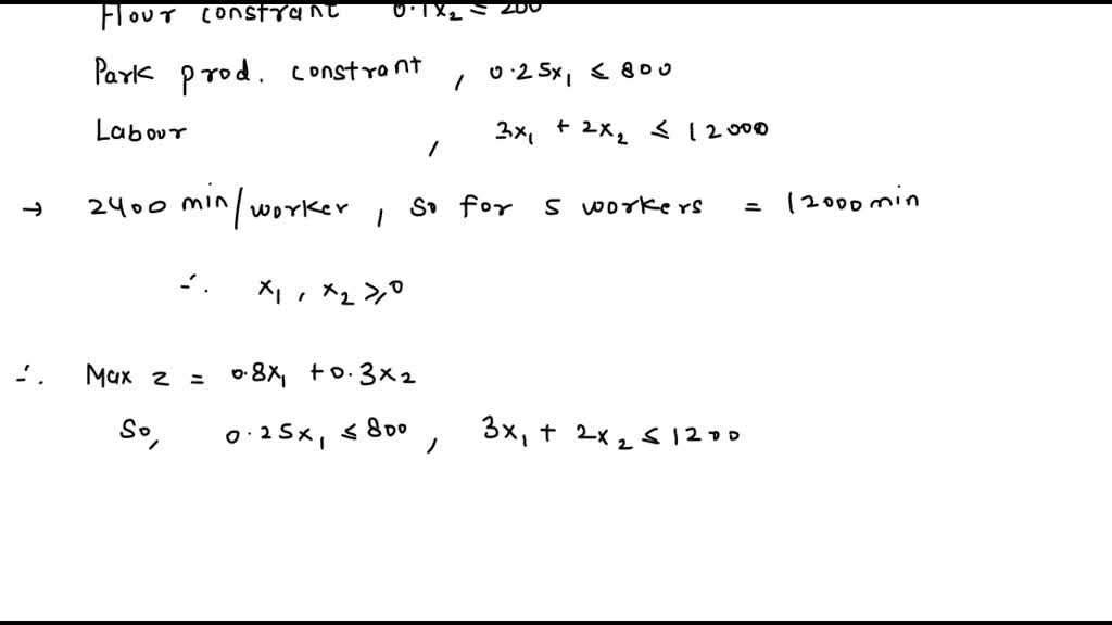 SOLVED '3.412 Weenies and Buns is a food processing plant which manu factures hot dogs and