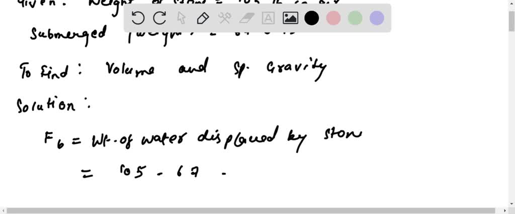 solved-a-stone-weighs-105-lb-in-air-when-submerged-in-water-it