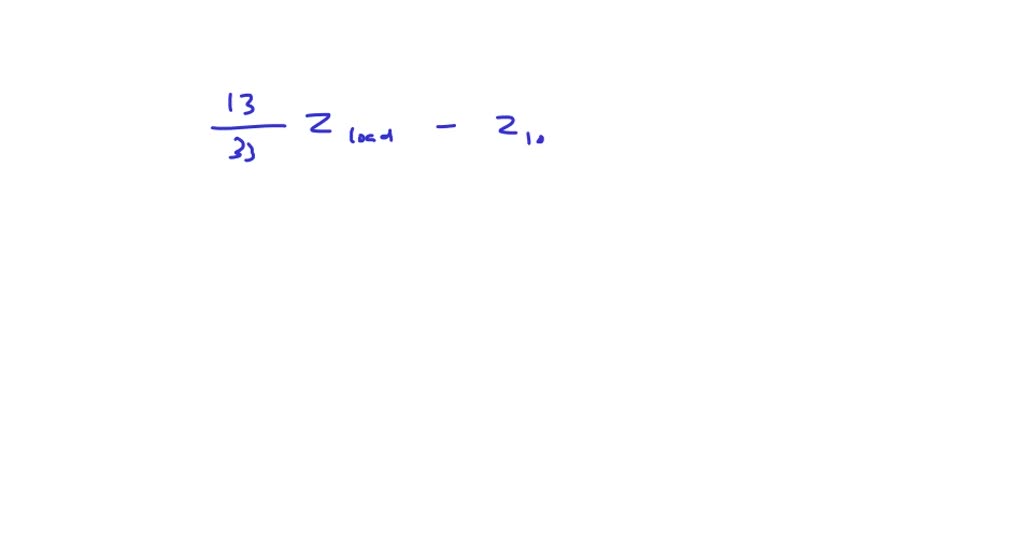 SOLVED: A lossless transmission line with a characteristic impedance of ...