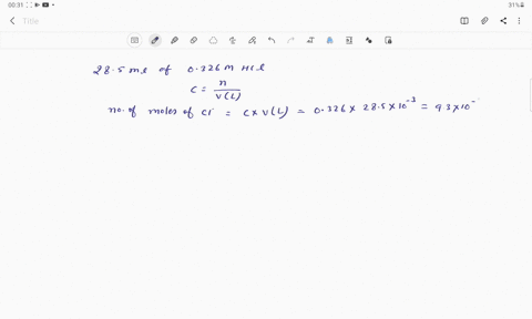 a-solution-is-prepared-by-mixing-285-ml-of-0326-m-hcl-and-846-ml-of-0746-m-nacl-what-is-the-molarity-of-chloride-ion-in-this-solution-assume-volumes-are-additive