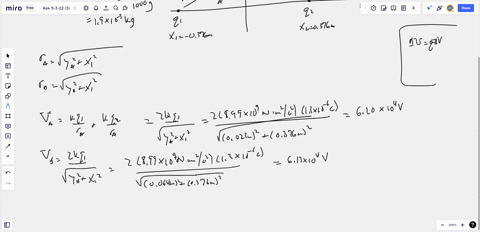 1-two-point-charges-q1-q2-13-c-are-fixed-symmetrically-on-the-x-axis-at-x-0376-m-a-point-particle-of-charge-q3-38-c-and-mass-m-19-mg-can-move-freely-along-the-y-axis-if-the-particle-on-the-y-93588
