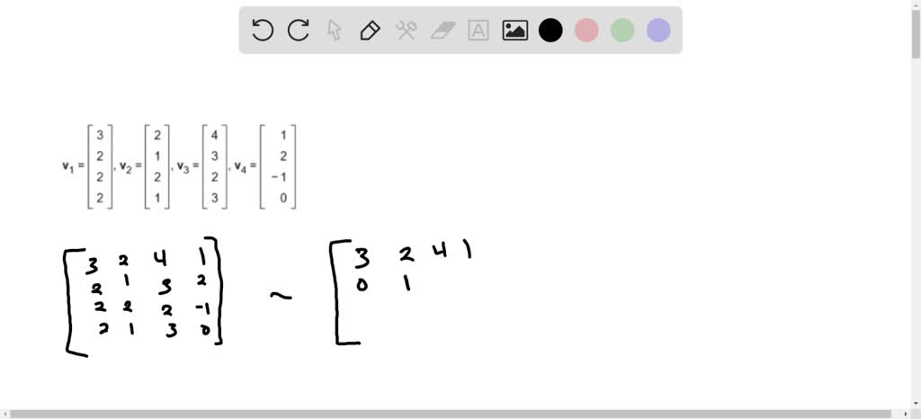 Vector In R4 SOLVED: A set of vectors in R4 is given. Find a subset of S that forms ...