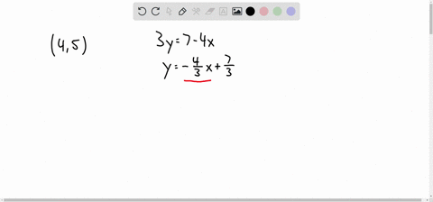 find-the-equation-of-the-line-passing-through-the-point-4-5-and-perpendicular-to-the-line-3y-7-4x-53631