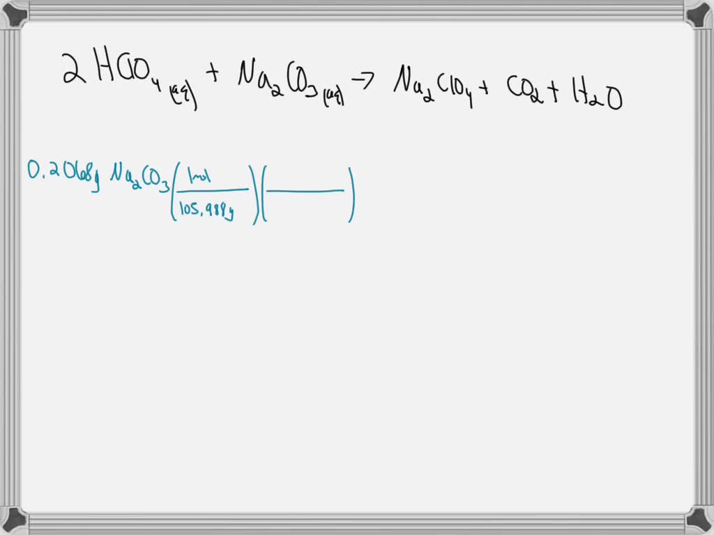 SOLVED: If I perform a titration with 0.1 N HCI using sodium carbonate ...