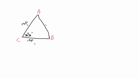 the-angle-at-one-corner-of-a-triangular-plot-of-ground-is-7030-and-the-sides-that-meet-at-this-corner-are-145-feet-and-125-feet-long-approximate-the-length-of-the-third-side-round-your-answe-58509