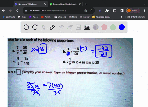 ove-for-x-in-each-0f-the-following-proportions-1-35-40-3x-5-119-b-3-7-29-d-22-is-to-4-as-x-is-to-20-0-simplify-your-answer-type-an-integer-proper-fraction-or-mixed-number-76636