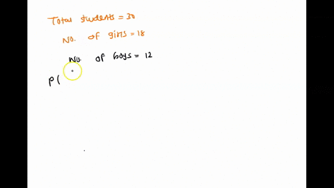 in-a-class-of-30-students-18-are-girls-and-the-rest-are-boys-what-is-the-probability-of-picking-a-girl-at-random-with-replacement-83416