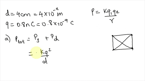 four-08-nc-point-charges-are-located-in-free-space-at-the-corners-of-a-square-4-cm-on-a-side-a-find-the-total-potential-energy-stored-b-a-fifth-08-nc-charge-is-installed-at-the-center-of-the-32412