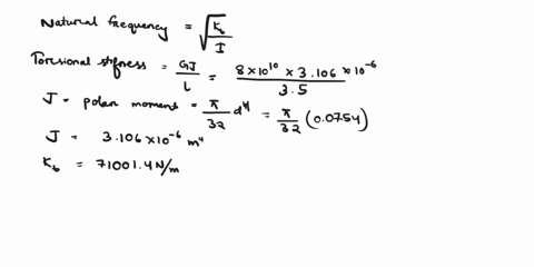 mechanical-vibrations-question-1-not-yet-answered-marked-out-of-10-find-the-second-natural-freguency-for-torsional-vibration-of-a-shaft-of-length-30-m-and-diameter-75-mm-when-both-ends-are-f-03282