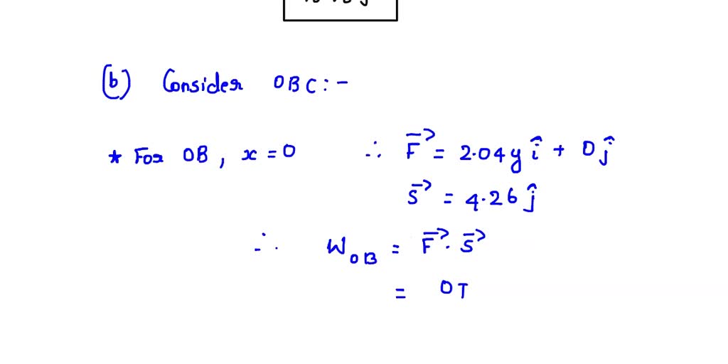 Solved Force Acting On A Particle Moving In The Xy Plane Is Given By F 2 04yi 1 2712 J N