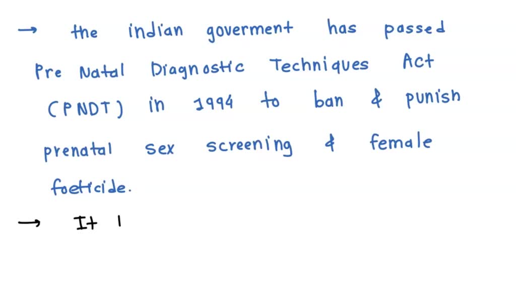 SOLVED Female foeticide is now a cognizable offense under the PNDT Act