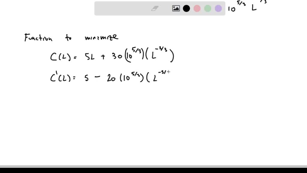 SOLVED: A firm has a production function Q ( L, K ) =100 L0.4 K 0.6 ...