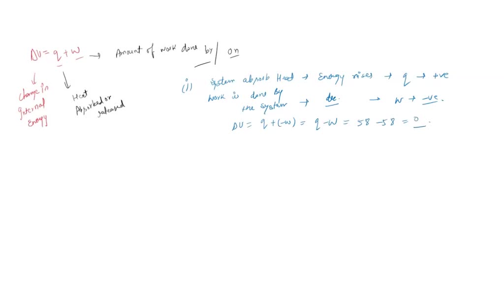 What is the change in internal energy (in J) of a system that absorbs 0.464  kJ of heat from its surroundings and has 0.630 kcal of work done on it?