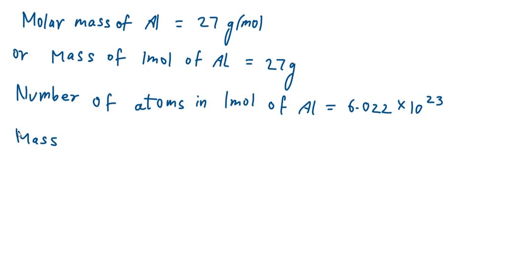 SOLVED: 'sample of aluminum foil contains 7.50 X 1023 atoms. What is ...