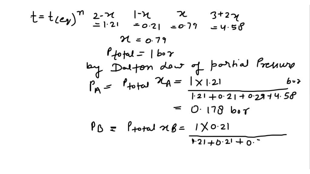 In The Gas Phase Reaction 2A + B = 3C + 2D, It Was Found That When 1.00 ...