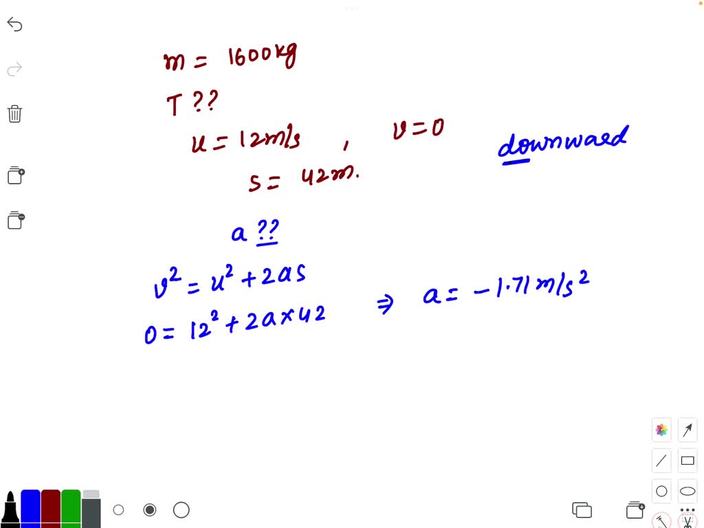 SOLVED: elevator and its load nave combined mass 2300 ko. Find the ...