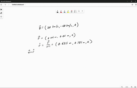 at-a-particular-instant-a-proton-at-the-origin-has-velocity-2e4-4e4-0-ms-you-need-to-calculate-the-magnetic-field-at-location-004-005-0-m-due-to-the-moving-proton-what-is-v-r-what-is-the-mag-73993