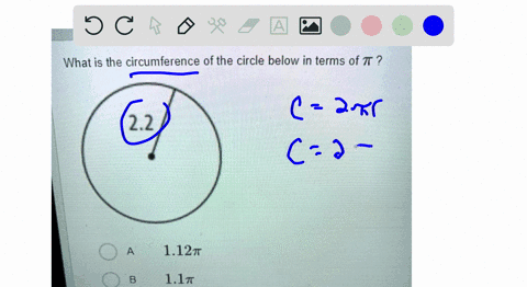 what-is-the-circumference-of-the-circle-below-in-terms-of-t-22-0-112t-lt-8-22t-0-44t-10474