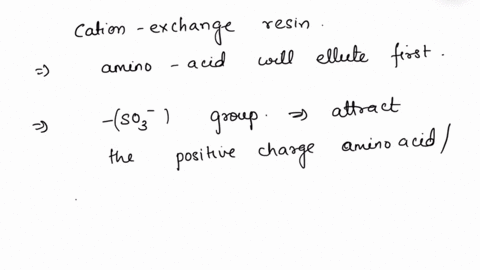 mixtures-of-amino-acids-can-be-analyzed-by-separating-the-mixture-into-its-components-through-ion-exchange-chromatography-amino-acids-placed-on-a-cation-exchange-resin-containing-sulfonate-s-88588