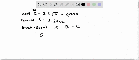 break-even-point-find-the-sales-necessary-to-break-even-rc-if-the-cost-c-of-producing-x-units-is-c55-sqrtx10000-and-the-revenue-r-from-selling-x-units-is-r329-x