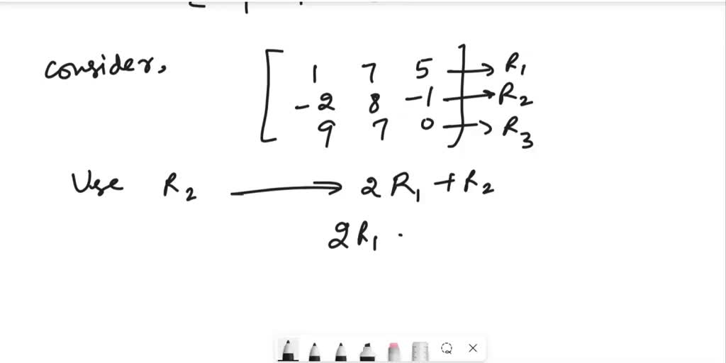 SOLVED Use the specified row transformation to change the given