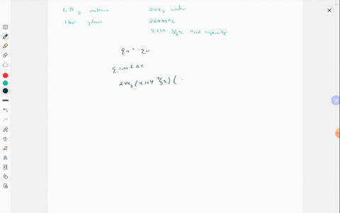 burning-171-g-of-methane-ch4g-molar-mass-160-gmol-with-excess-o2-raised-the-temperature-of-244-g-of-h2o-in-a-bomb-calorimeter-from-220-c-to-990-c-calculate-the-molar-enthalpy-of-combustion-o-43713