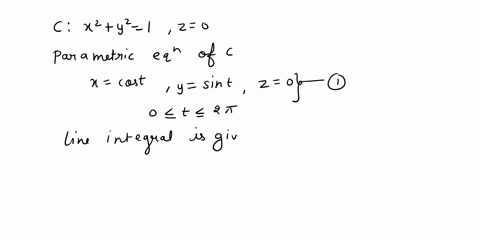 verify-stokess-theorem-by-evaluating-f-dr-as-a-line-integral-and-as-a-double-integral-fx-y-2-y-zi-x-zj-x-yk-s-2-v1-x2-_y2-line-integral-2-double-integral-214-14298