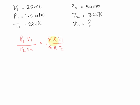 a-gas-has-a-volume-of-250-ml-and-a-pressure-of-15-atm-at-3-temperature-of-284-k-what-is-the-new-volume-of-the-gas-if-the-pressure-changes-to-500-atm-and-the-temperature-becomes-325-k-0-96-ml-61798