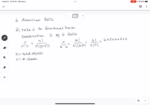 combinatorics-please-show-all-of-your-work-for-all-three-solutions-so-that-i-can-understand-how-it-is-solved-thank-you-a-little-girl-has-6-american-girl-dolls-a-if-she-can-only-take-two-to-g-17091