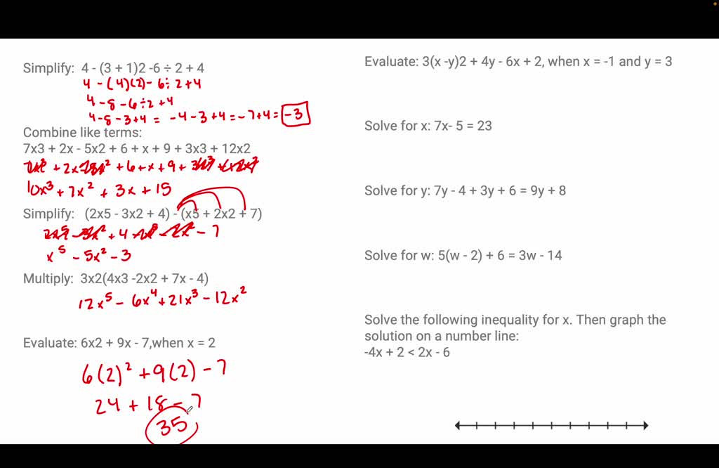 simplify the expression 3x 4 4 x 1 2 2x 8 3