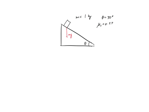 the-block-in-the-image-has-mass-of-100-kg-the-coefficient-of-static-friction-between-the-block-and-the-inclined-plane-is-057-the-plane-makes-an-angle-of-300-with-the-horizontal-direction-wha-90244