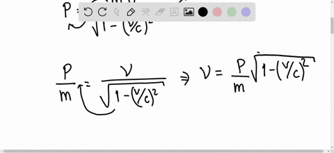 show-that-the-speed-of-an-object-having-momentum-of-magnitude-p-and-mass-m-is-ufraccsqrt1m-c-p2