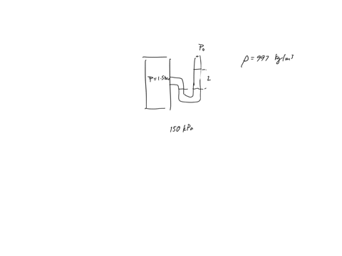 a-if-the-pressure-in-the-tank-is-15-bar-and-atmospheric-pressure-is-1-bar-determine-l-in-m-for-water-with-density-of-997-kgm3-as-the-manometer-liquid-let-g-981-ms2-b-determine-l-in-cm-if-the-20481