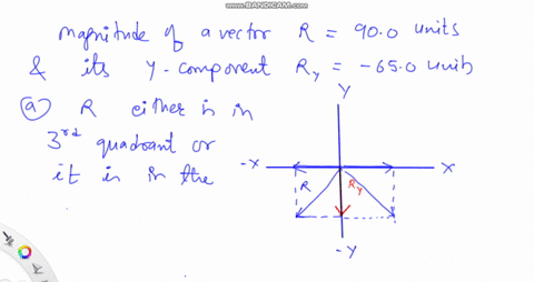 you-are-given-a-vector-in-the-xy-plane-that-has-a-magnitude-of-900-units-and-a-y-component-of-650-units-a-what-are-the-two-possibilities-for-its-x-component-b-assuming-the-x-component-is-kno-25045