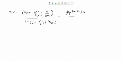 rs-es-us-ks-ys-gs-4-gs-s2-rtut-et-ut-yt-k-ksk-s-fig3-consider-the-feedback-control-system-with-the-pi-controller-shown-in-fig-3-3afind-the-transfer-functions-ysrs-and-usrs-in-terms-of-the-pa-01984