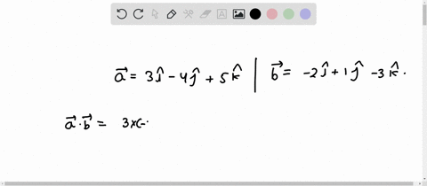 find-the-scalar-and-vector-products-of-two-vectors-a-3i-4j-5-k-and-b-2i-j-3-k