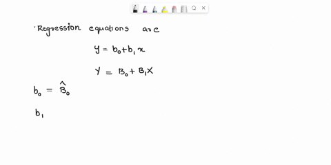 what-is-the-difference-between-the-following-two-regression-equations-y-bo-b1x-y-bo-b1x-choose-the-correct-answer-below-oa-the-first-equation-is-for-sample-data-the-second-equation-is-for-a-66964