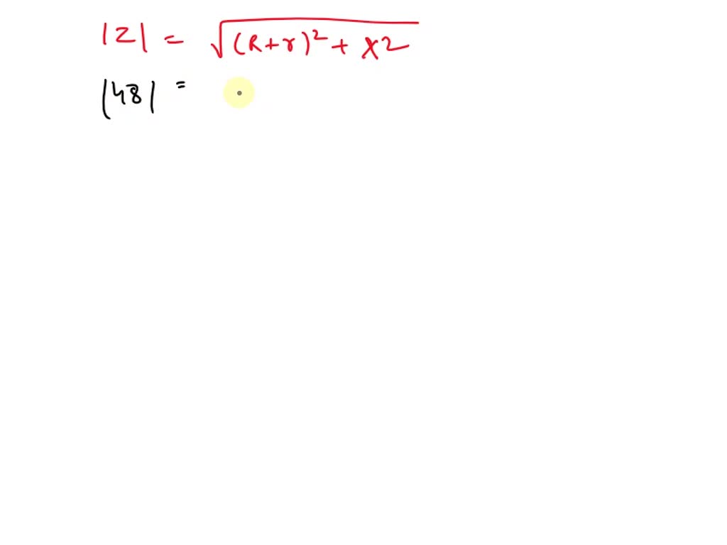 SOLVED In Figure Q4, a resistance, R, is connected in series with an