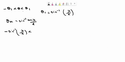 abeam-of-light-of-a-single-wavelength-is-incident-perpendicularly-on-double-slit-arrangementas-in-the-figure-the-slit-widths-are-each-43-um-and-the-slit-separation-is-031-mm-how-many-complet-65867