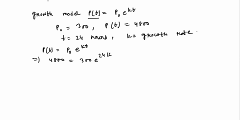 please-answer-both-exponential-growth-and-decay-questions-1a-a-bacteria-culture-grows-with-a-constant-relative-growth-rate-modeled-by-pt-p0ekt-where-t-is-measured-in-hours-there-were-300-bac-51852