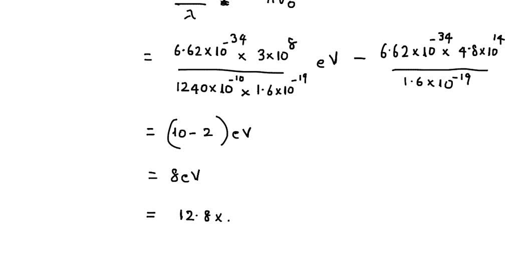 A light of wavelength 1240 nm incident on a metal having threshold