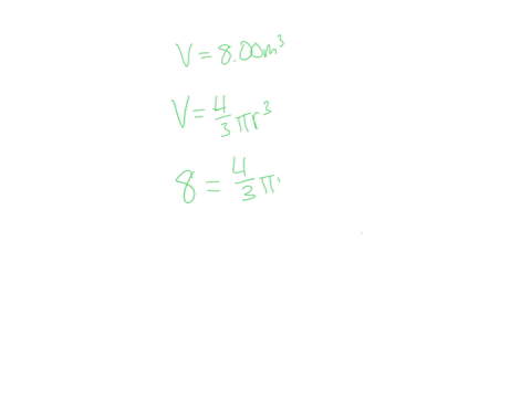 the-volume-of-a-sphere-is-800-m3-the-radius-of-the-sphere-is