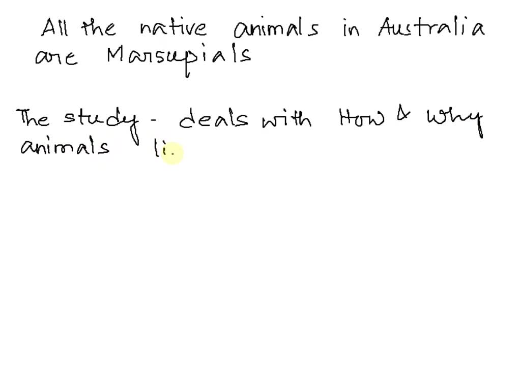 SOLVED: Marsupial mammals have a shorter gestation period than